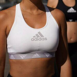 Adidas NWT Aeroready Aero-Ready Don’t Rest Alpha-Skin White Sports Bra - Size XS